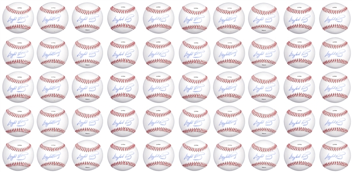 Lot Of (50) HOFer Gaylord Perry Signed Baseballs (PSA/DNA PreCert)